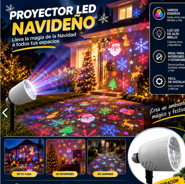 Bombillo Proyector Navidad